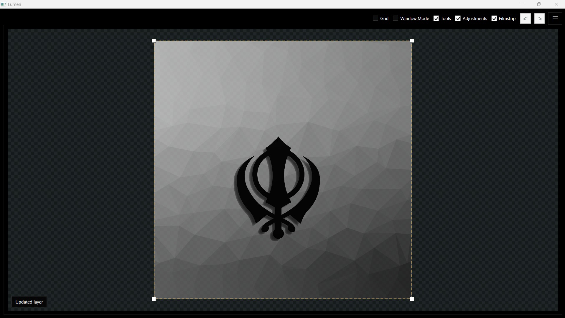 Lumen editing canvas